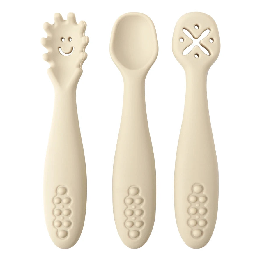 Baby Silicone Weaning Spoon Set – 3 Pack
