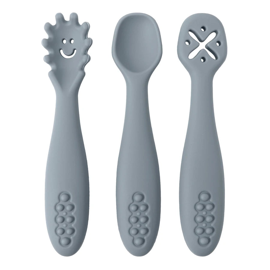 Baby Silicone Weaning Spoon Set – 3 Pack