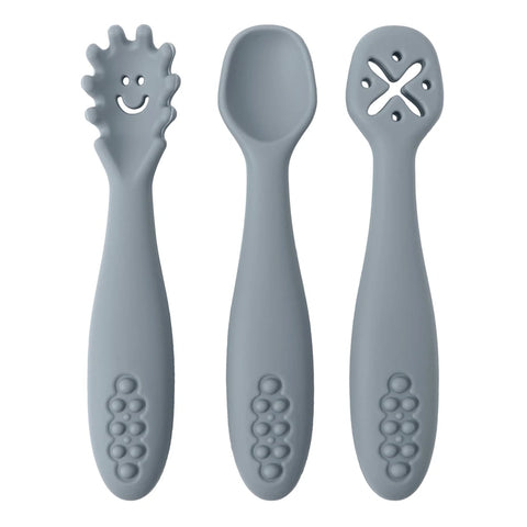 Baby Silicone Weaning Spoon Set – 3 Pack
