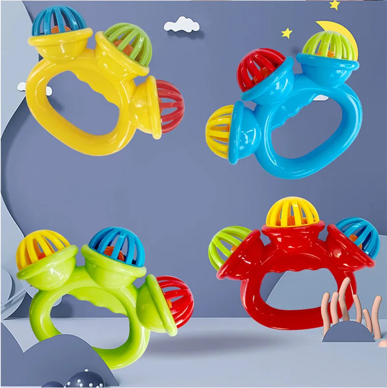 Baby Hand Rattle Ball Toy – Sensory Grasping Toy