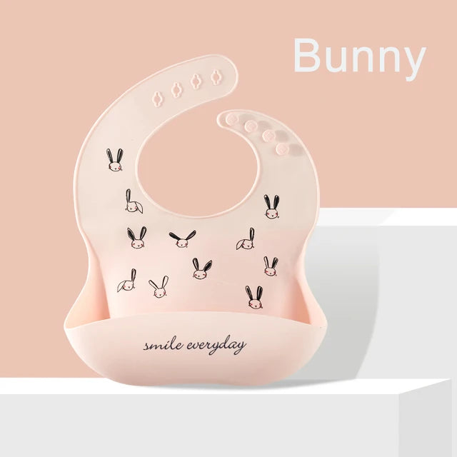 Silicone Baby Bib – Waterproof & Adjustable