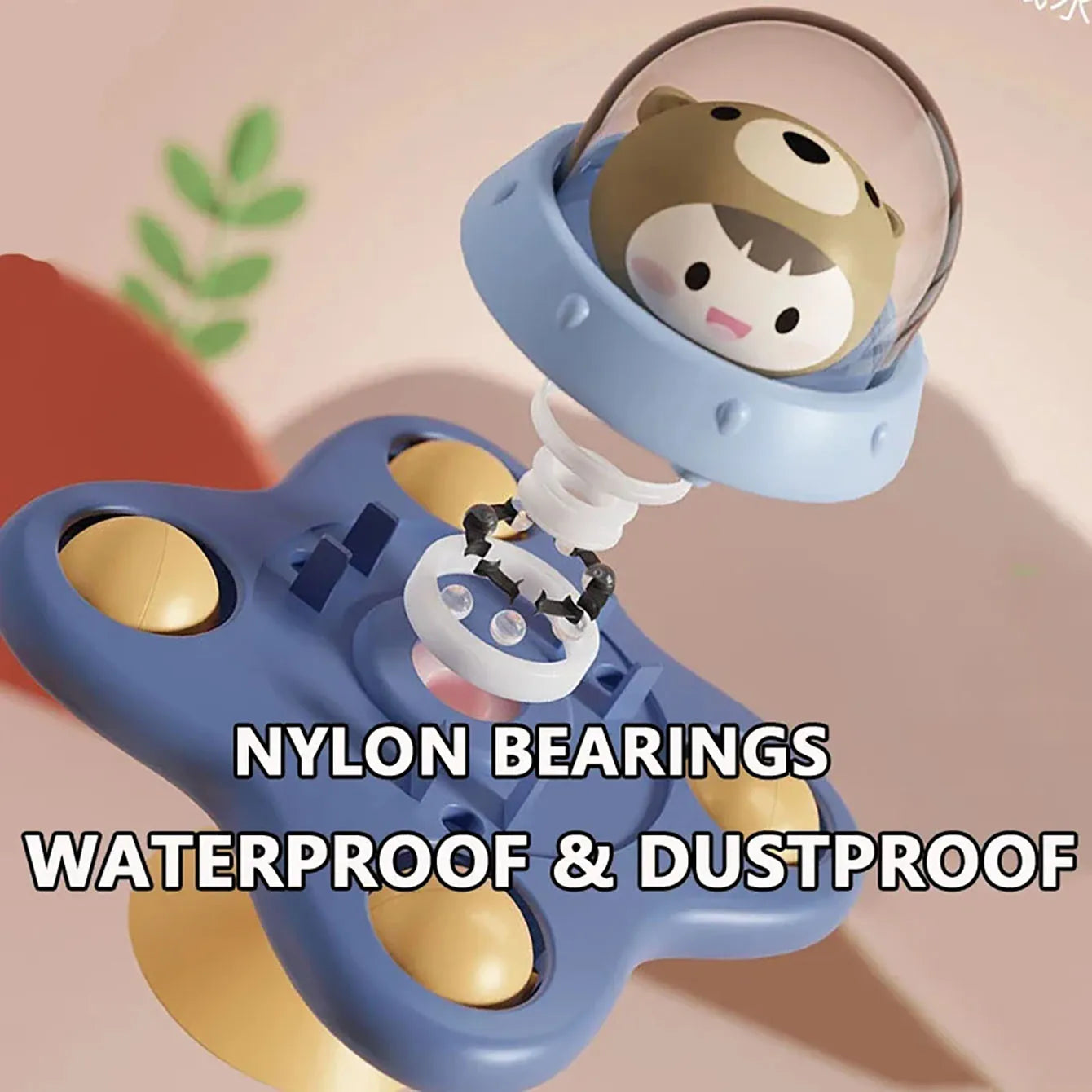 Baby Suction Cup Airplane Bath Spinner Toy