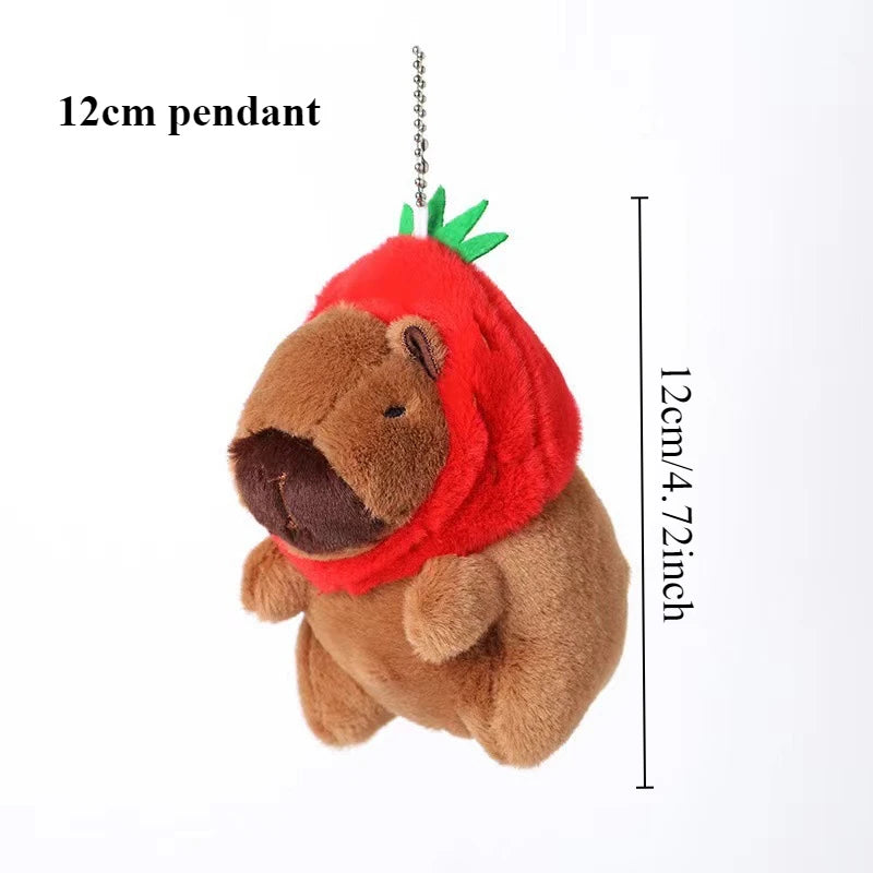 Capybara Plush Toy Set – Mum & 4 Babies with Turtle Bag