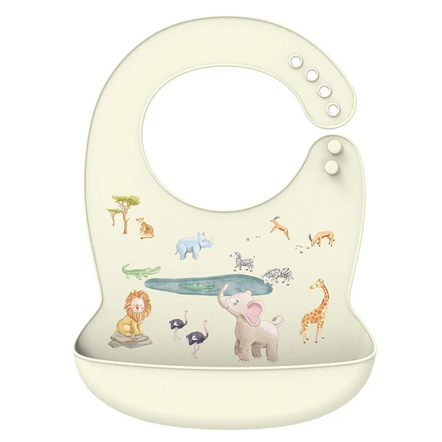Silicone Baby Bib – Waterproof & Adjustable