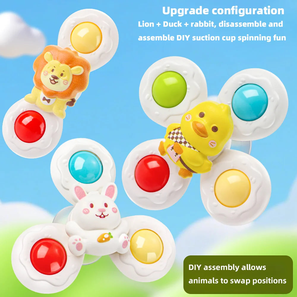 Baby Suction Cup Spinning Bath Toy – Montessori