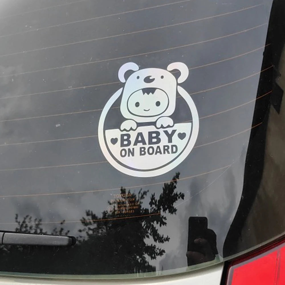 Baby On Board Reflective Car Sticker – PVC Safety Decal