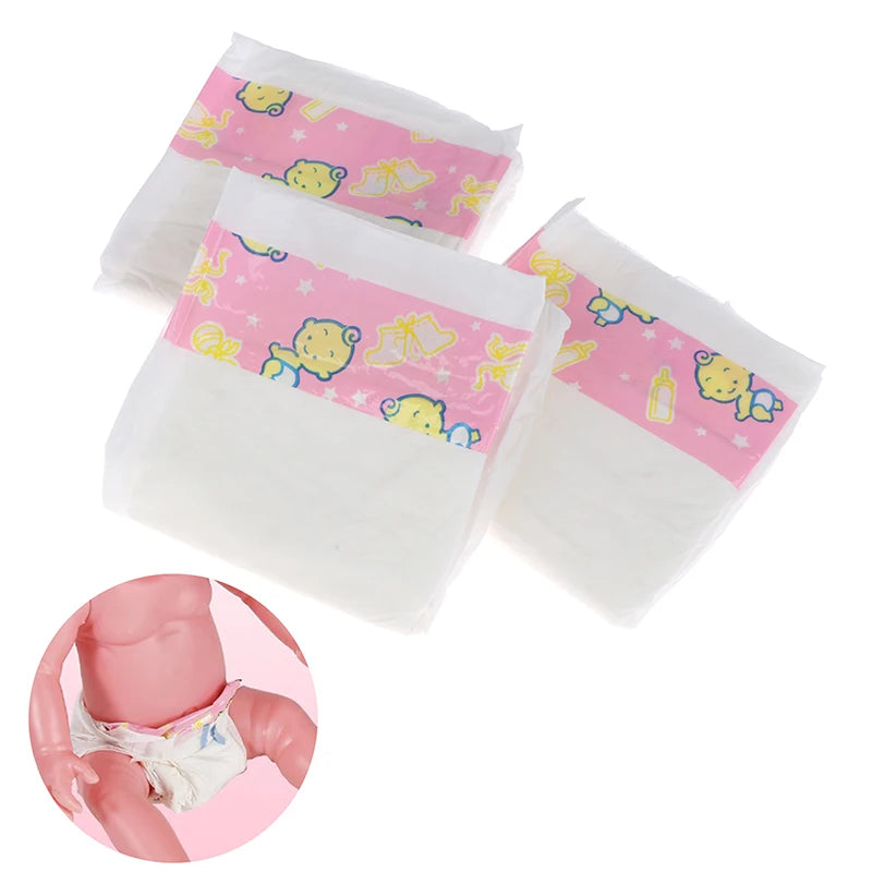 Doll Diaper Pants Accessory Set – 3 Pack