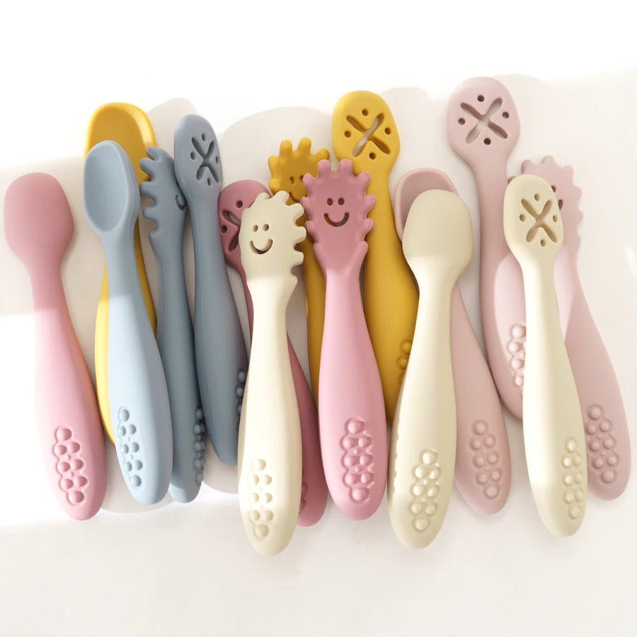 Baby Silicone Weaning Spoon Set – 3 Pack