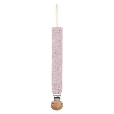 Cotton Baby Pacifier Clip Chain – Beech Wood & Metal