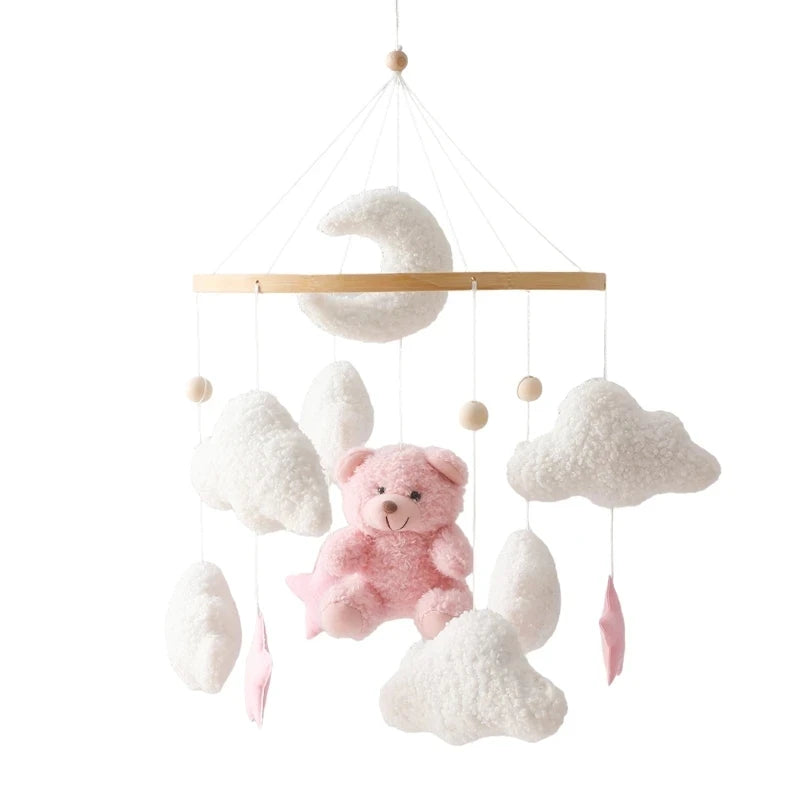 Baby Crib Mobile – Felt Forest Animal Hanging Rattle