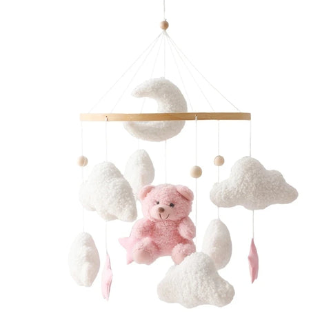 Baby Crib Mobile – Felt Forest Animal Hanging Rattle