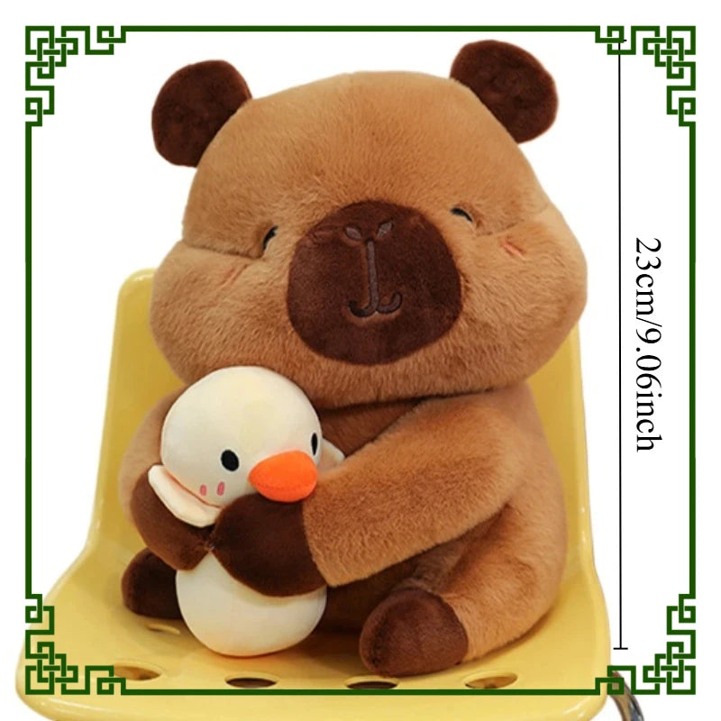 Capybara Plush Toy Set – Mum & 4 Babies with Turtle Bag