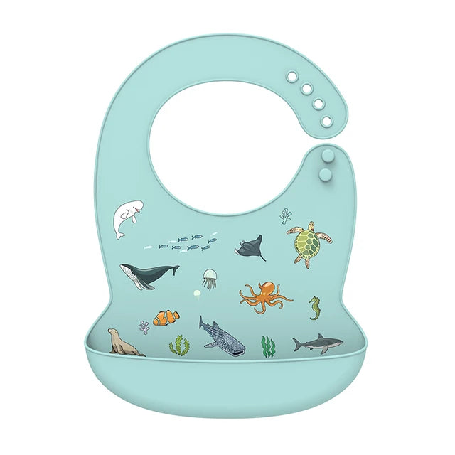 Silicone Baby Bib – Waterproof & Adjustable