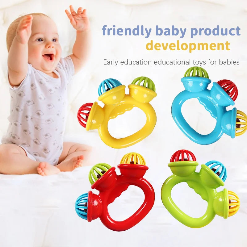 Baby Hand Rattle Ball Toy – Sensory Grasping Toy