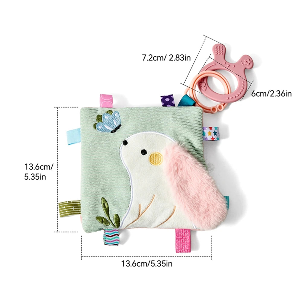 BPA-Free Silicone Baby Teether Rattle – Hand Bell