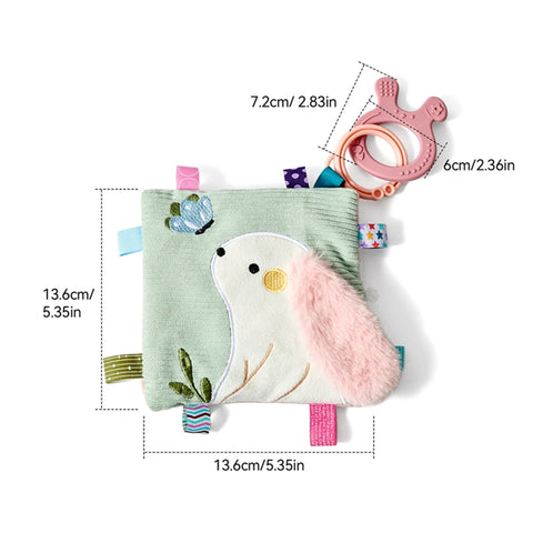 BPA-Free Silicone Baby Teether Rattle – Hand Bell