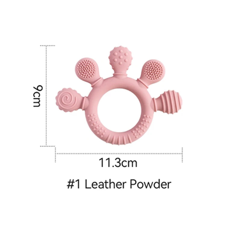 BPA-Free Silicone Baby Teether Rattle – Hand Bell