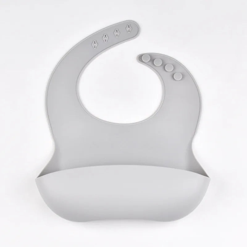 Baby Silicone Tray Bib – 4-Speed Adjustable