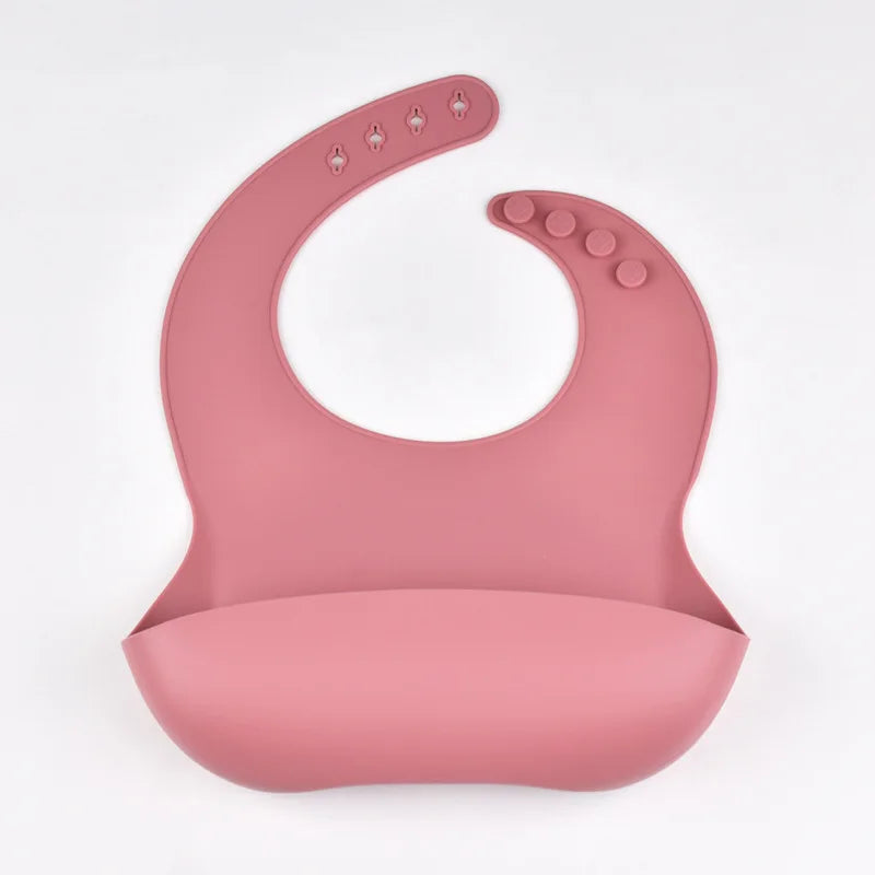 Baby Silicone Tray Bib – 4-Speed Adjustable