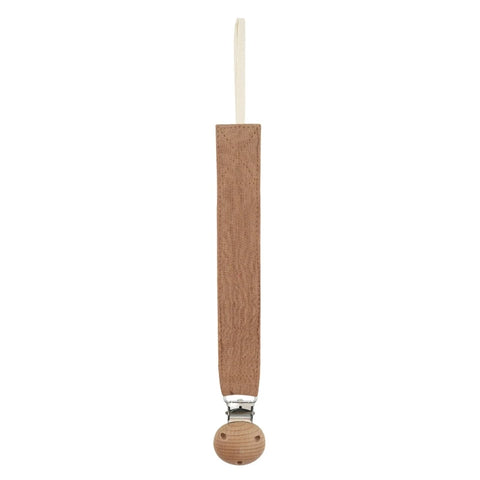 Cotton Baby Pacifier Clip Chain – Beech Wood & Metal