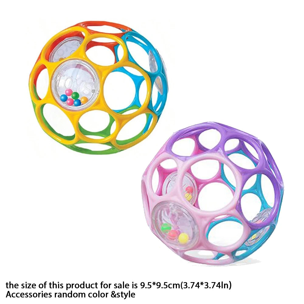Baby Soft Grasping Rattle Ball with Bell