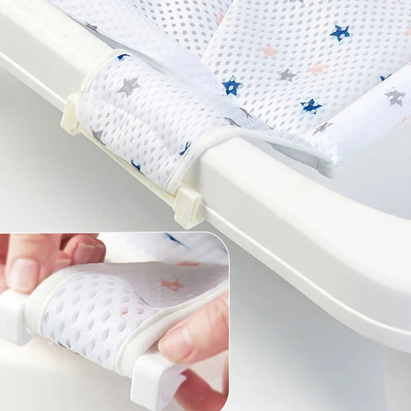 Baby Bath Net Seat Cushion – Adjustable Bathtub Support