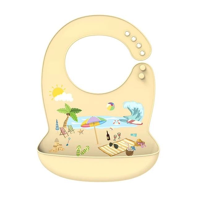 Silicone Baby Bib – Waterproof & Adjustable