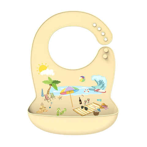 Silicone Baby Bib – Waterproof & Adjustable