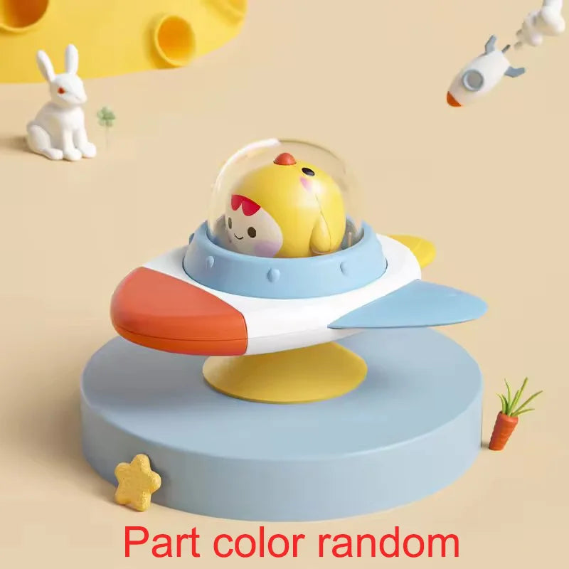 Baby Suction Cup Airplane Bath Spinner Toy