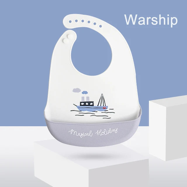 Silicone Baby Bib – Waterproof & Adjustable