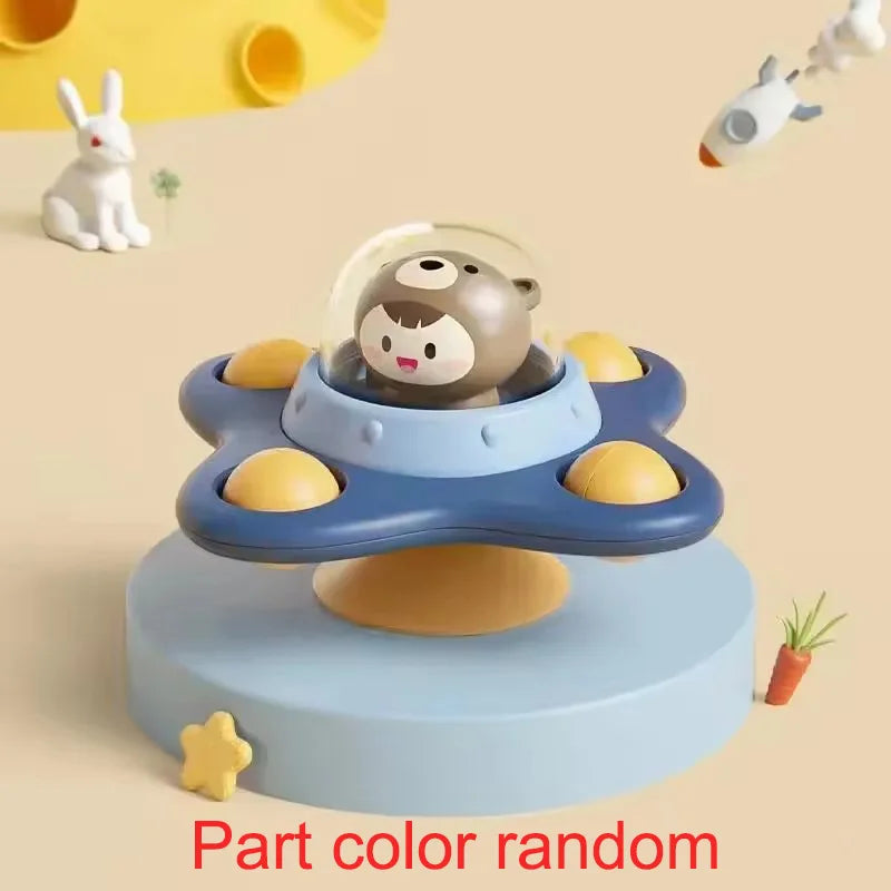 Baby Suction Cup Airplane Bath Spinner Toy