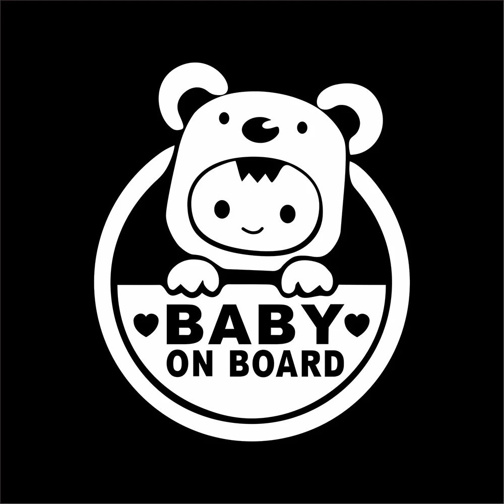 Baby On Board Reflective Car Sticker – PVC Safety Decal