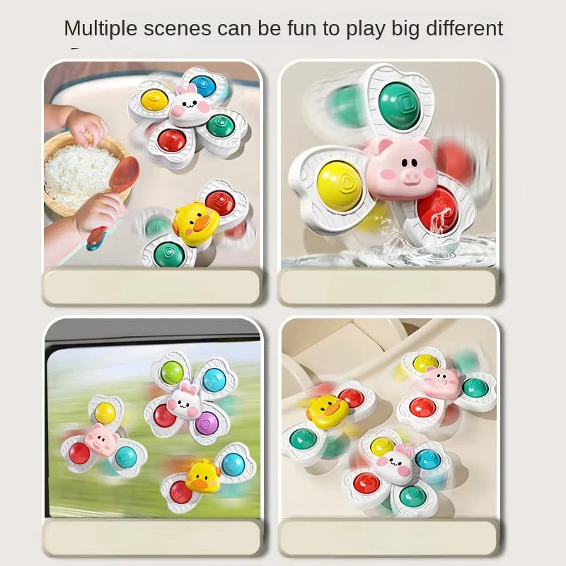Baby Suction Cup Spinning Bath Toy – Montessori