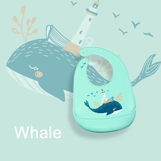 Silicone Baby Bib – Waterproof & Adjustable