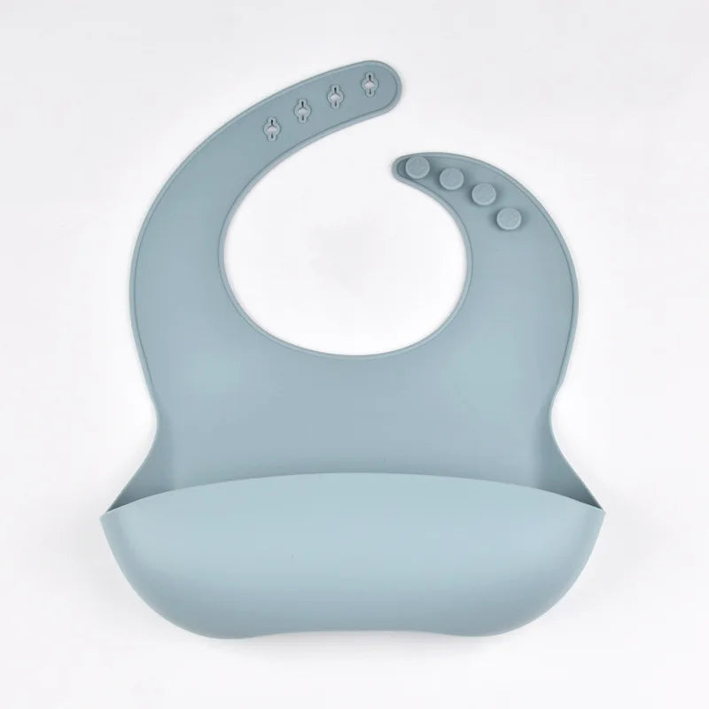 Baby Silicone Tray Bib – 4-Speed Adjustable
