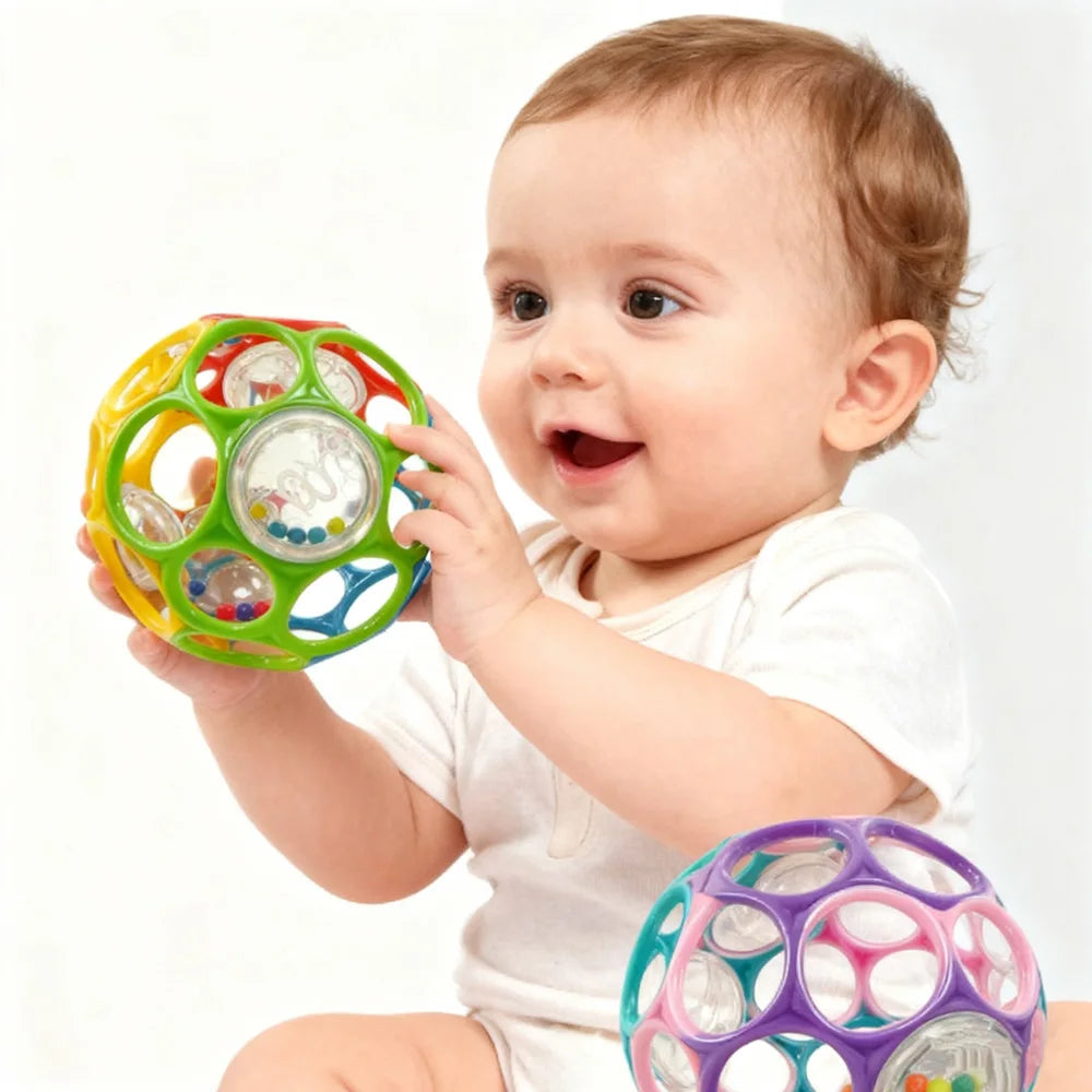 Baby Soft Grasping Rattle Ball with Bell