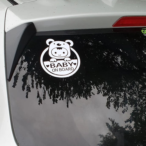 Baby On Board Reflective Car Sticker – PVC Safety Decal