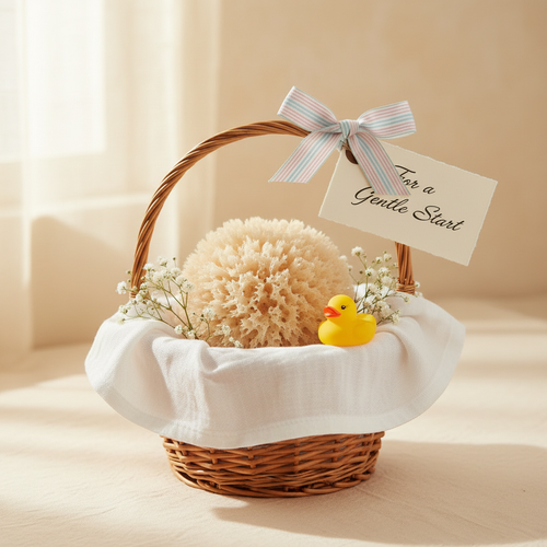 Baby-Bath-Sponge-Gift-Basket